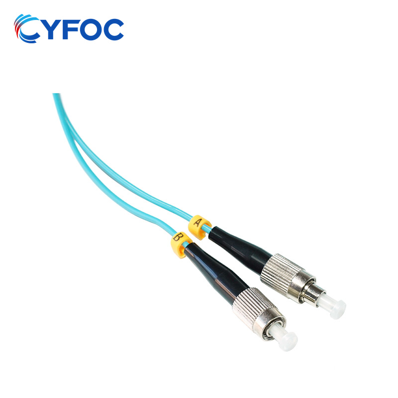 OM3 LC-FC UPC Duplex LSZH 3.0mm Fiber Optic Patch Cord, 3m